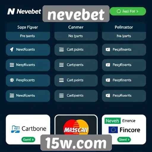 Opcões de pagamento disponíveis na Nevebet